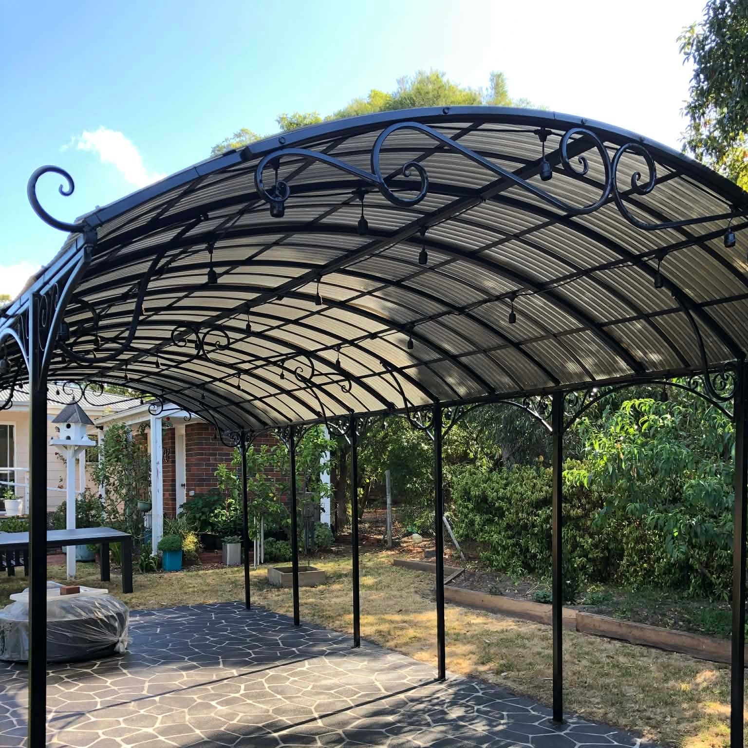 1.2mm Corrugated Polycarbonate Roofing Sheets | Bendable Greenhouse Panels Australia - ExcelitePlas