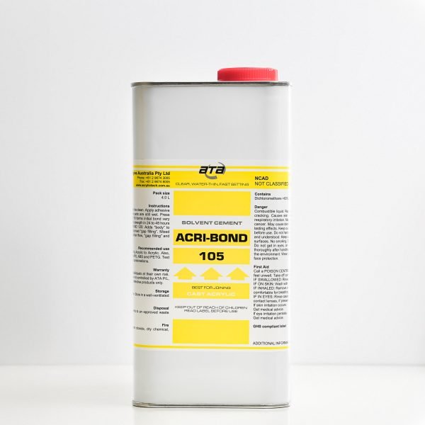 Acri - Bond 105 Acrylic Solvents and Adhesives - ExcelitePlas
