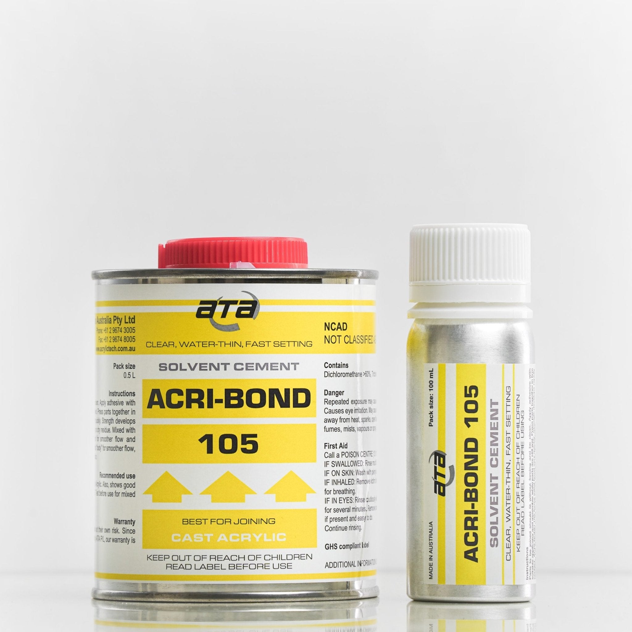 Acri - Bond 105 Acrylic Solvents and Adhesives - ExcelitePlas