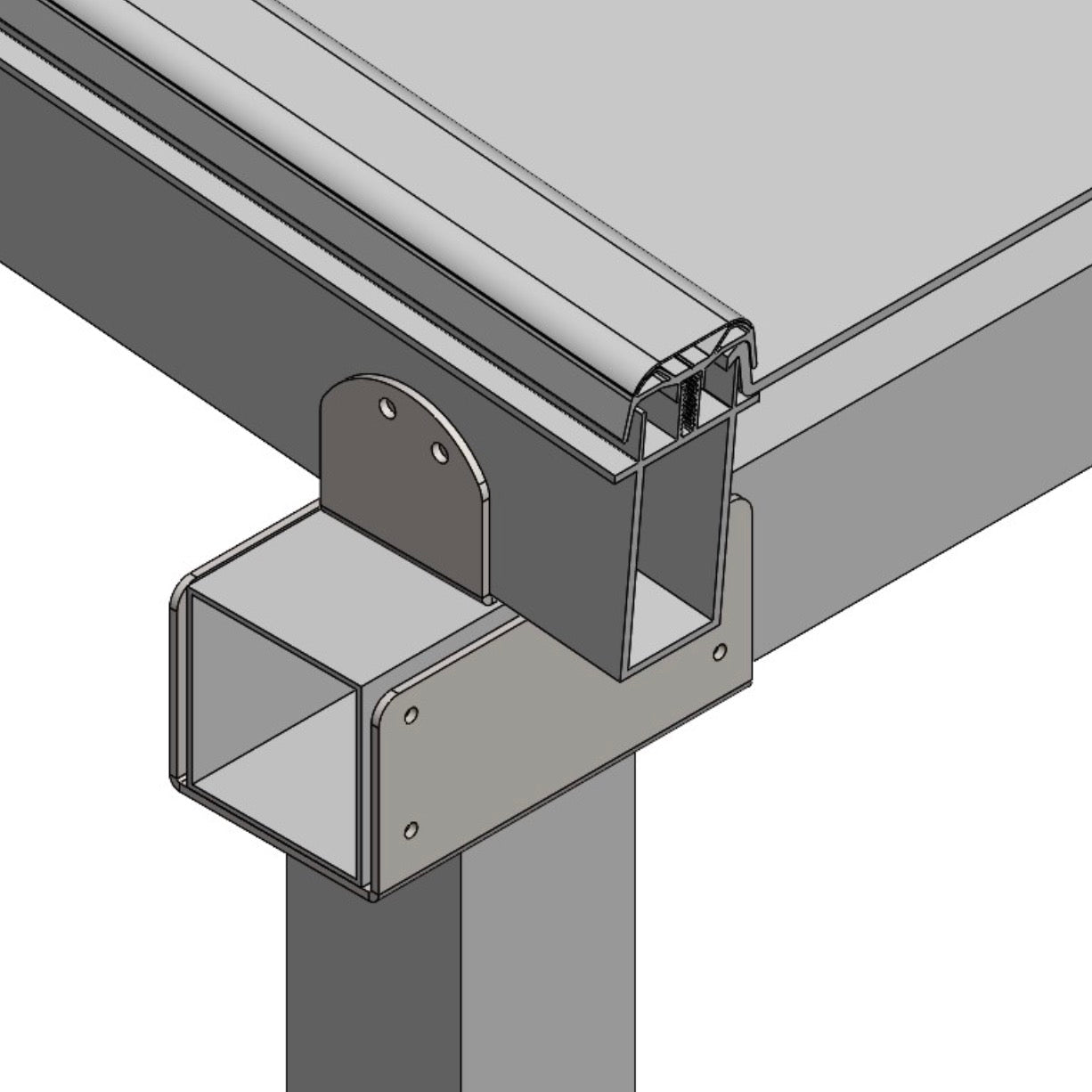 Steel Saddle Brackets 40mm for Excelite Span Bar - ExcelitePlas