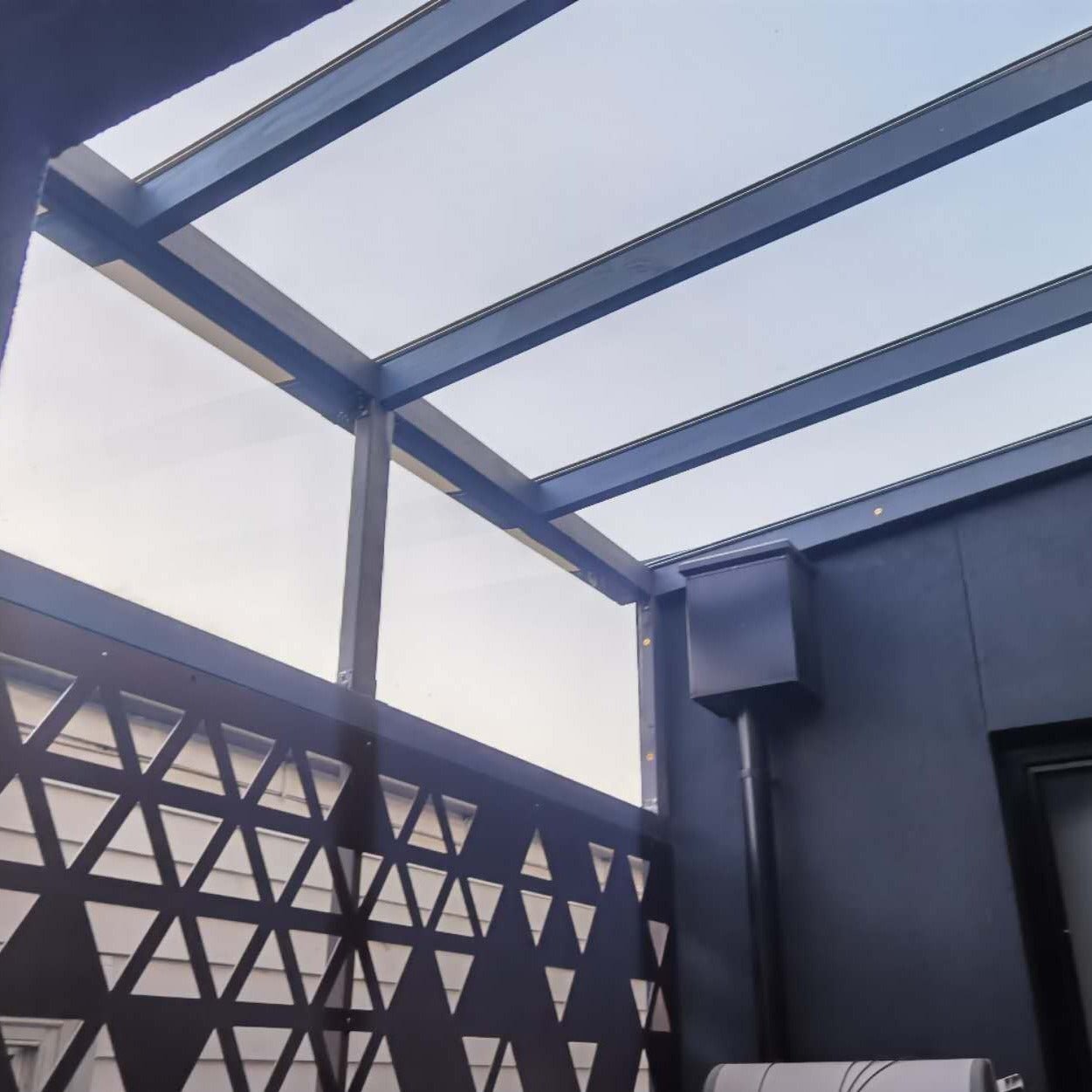 Clear polycarbonate roofing sheets aluminum connector