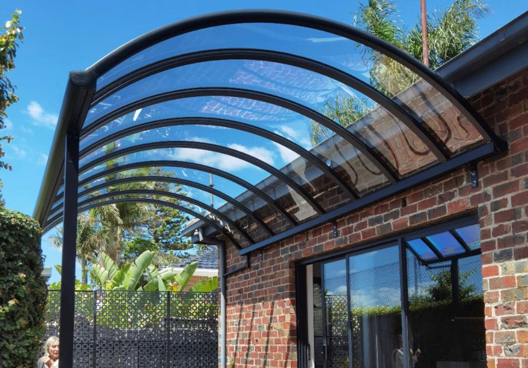 Curved pergola Arch roofing - Malvern 
