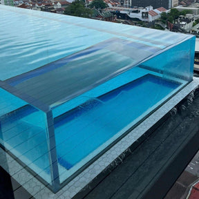 Acrylic sheets for aquarium and pool windows