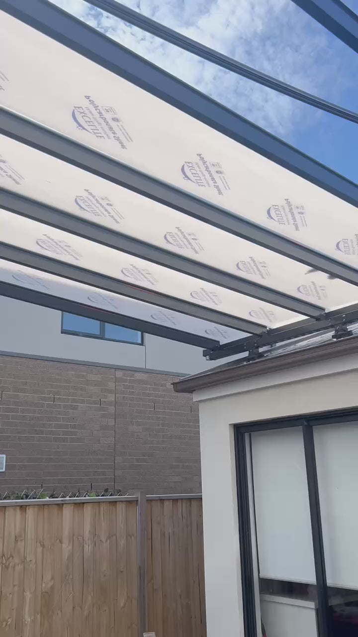 Clear polycarbonate roofing sheet install