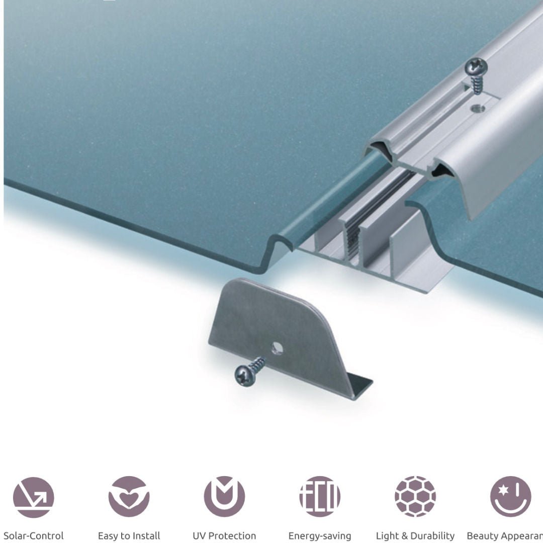 Solid Polycarbonate Locking Roofing System